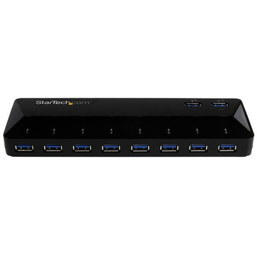 StarTechcom_10_Port_USB_30_Hub_with_Charge__Sync_Ports_-_2_x_15A_Ports_-_Multi_Port_USB_Hub_and_Fast_Charging_Station_-_Add_ten_to_ST103008U2C