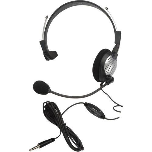 Andrea NC-181M On-Ear Mono (Monaural) Headset - Mono - Mini-phone - Wired - 32 Ohm - 50 Hz - 20 kHz - Over-the-head - Monaural - - 8 - (Fleet Network)