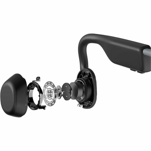 Shokz OpenMove Bone Conduction Open-Ear Lifestyle/Sport Headphones - Stereo - Wireless - Bluetooth - 32.8 ft (10 m) - 20 Hz to 20 kHz (S661-ST-GY-CA-153)