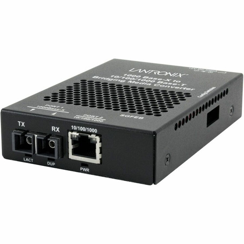 Lantronix SGFEB1014-130 Transceiver/Media Converter - 1 x Network (RJ-45) - 1 x SC Ports - Single-mode - 1310 nm Fiber - Gigabit - - - (Fleet Network)