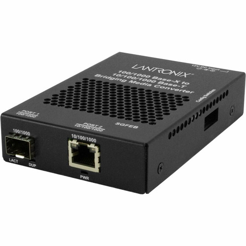 Lantronix SGFEB1040-130 Transceiver/Media Converter - 1 x Network (RJ-45) - Gigabit Ethernet - 10/100/1000Base-T, 100/1000Base-X - - - (Fleet Network)