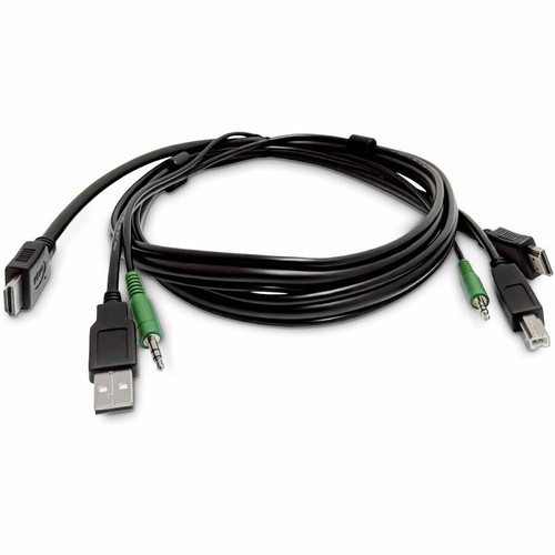 StarTech.com 6ft (1.8m) HDMI KVM Cable, USB 2.0, 3.5mm Audio, Universally Compatible Combo Cable for KVM Switches, TAA - HDMI KVM a to (Fleet Network)