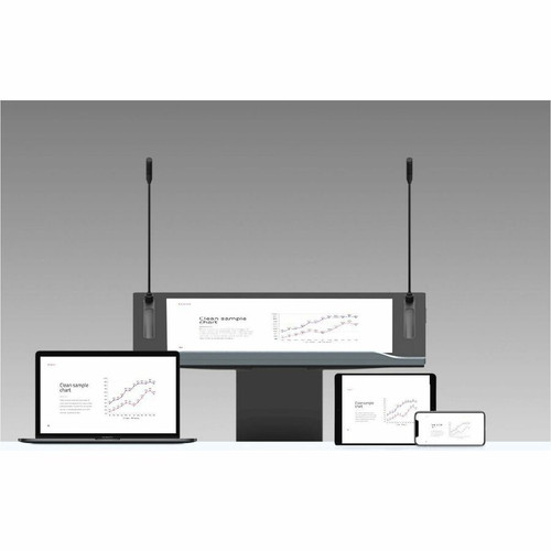 MAXHUB SL22MC Smart Lectern - Height Adjustable Electric Lift - 16. 5" Height x 39. 8" Depth - HDMI/USB/Ethernet - Presentation Lectern
