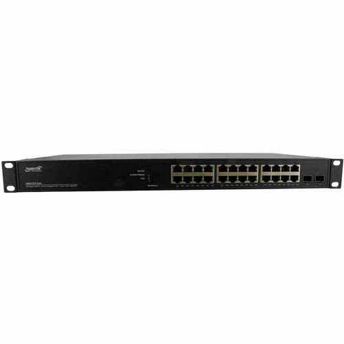 Lantronix SMTATSA Ethernet Switch - 24.0 Ports - Manageable - Gigabit Ethernet - 100/1000Base-FX, 10/100/1000Base-TX - 4 Layer - - 2 - (Fleet Network)