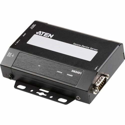 ATEN 1-Port RS-232/422/485 Secure Serial Device Server - Twisted Pair - 1 x Network (RJ-45) - 1 x Serial Port - 10/100Base-TX - Fast - (Fleet Network)