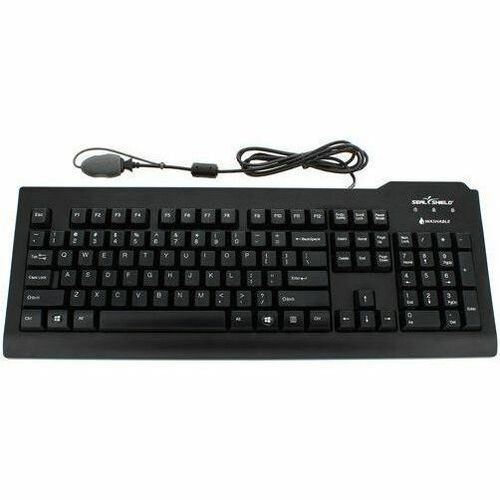 Seal Shield Seal Clean Glow Waterproof Keyboard - Cable Connectivity - Full-size - USB Interface - LED - 104 Key(s) - Windows - (US) - (Fleet Network)