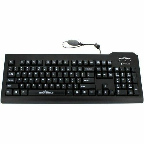 Seal Shield Seal Clean Glow Waterproof Keyboard - Cable Connectivity - Full-size - USB Interface - LED - Windows - Computer - PC - ABS (Fleet Network)