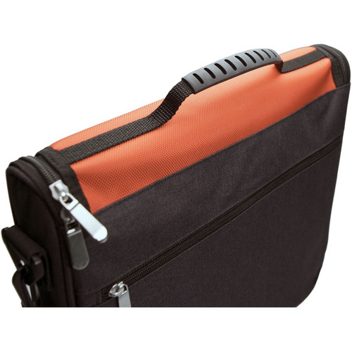 CTA Digital Messenger Style Carrying Case For Gaming Console Controllers Cartridges Accessories Red Interior Protection SWI-PMB