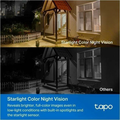 Tapo TAPO C460 KIT Solar-Powered 4K 8MP Network Camera Kit - 2-Pack with Solar Panels - Color Night Vision - Wi-Fi - IP66 Indoor/Outdoor