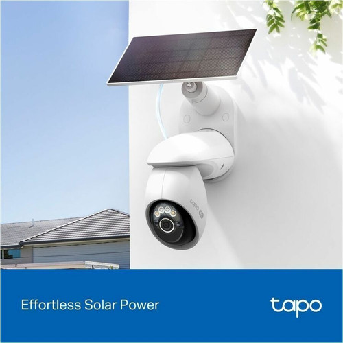 Tapo TAPO C660 KIT Solar-Powered 4K 8MP Outdoor Pan/Tilt Security Camera - Wi-Fi - 39. 37 ft Night Vision - IP65