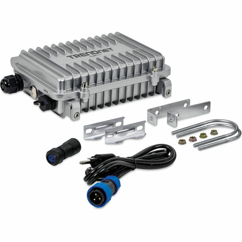 TRENDnet TI-OBF711 Industrial Outdoor 10G SFP+ to 10G PoE++ Media Converter - 95W Power - Single-Mode LC - 20 km