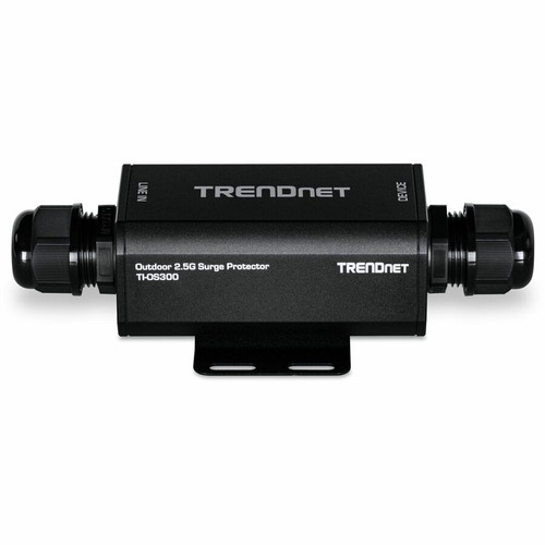 TRENDnet TI-OS300 Outdoor 2. 5G PoE++ Ethernet Surge Protector - 95 VA - 1 kA - IP67 Metal Enclosure