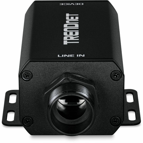 TRENDnet TI-OS300 Outdoor 2. 5G PoE++ Ethernet Surge Protector - 95 VA - 1 kA - IP67 Metal Enclosure