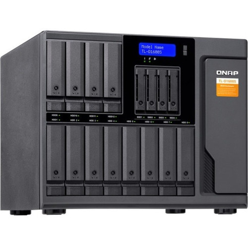 QNAP TL-D1600S Drive Enclosure SATA/600 - Mini-SAS Host Interface Tower - 16 x HDD Supported - 16 x SSD Supported - 16 x Total Bay - 4 (Fleet Network)