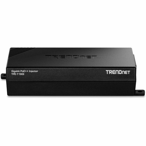 TRENDnet TPE-116GI Gigabit 60W PoE++ Injector - Wall Mountable - 1x Gigabit Input/Output