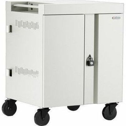Bretford CUBE Cart Mobile Charging Cart - 4 Casters - Steel - 30" (762 mm) Width x 26.5" (673.10 mm) Depth x 37.5" (952.50 mm) Height (Fleet Network)