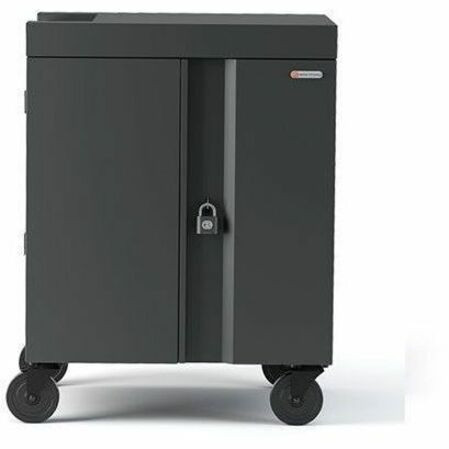 Bretford CUBE Cart Pre-Wired USB-C Charging Cart - 4 Casters - Steel - 30" (762 mm) Width x 26.5" (673.10 mm) Depth x 37.5" (952.50 - (Fleet Network)