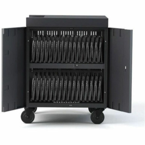 Bretford CUBE Cart Pre-Wired USB-C Charging Cart - 4 Casters - Steel - 30" (762 mm) Width x 26.5" (673.10 mm) Depth x 37.5" (952.50 - (TVC36USBC-KEYC)