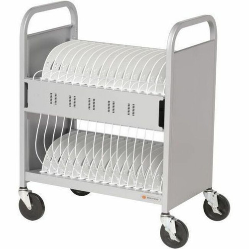 Bretford CUBE Transport Cart Pro - 4 Casters - Steel - 28.8" (730.25 mm) Width x 18" (457.20 mm) Depth x 37" (939.80 mm) Height - For (Fleet Network)