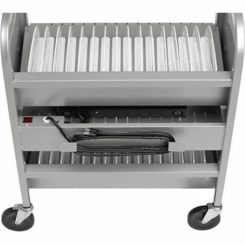 Bretford CUBE Transport Cart Pro - 4 Casters - Steel - 28.8" (730.25 mm) Width x 18" (457.20 mm) Depth x 37" (939.80 mm) Height - Blue (TVCTPD30C-RB)