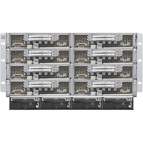 Cisco UCS 5108 Blade Server Chassis - Rack-mountable - 6U - 4 x 2.50 kW - Power Supply Installed - 2x Slot(s) (Fleet Network)