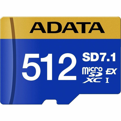 Adata Premier Extreme 512 GB Class 10/UHS-I (U3) V30 microSDXC - 800 MB/s Read - 700 MB/s Write - Lifetime Warranty (UD512GEX3L1-C)