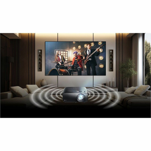 Optoma 3D Standard Throw DLP Projector - 3840 x 2160 - Front - 2160p - 30000 Hour Economy Mode - 4K UHD - 3,000,000:1 - 3000 lm - HDMI (UHZ58LV)