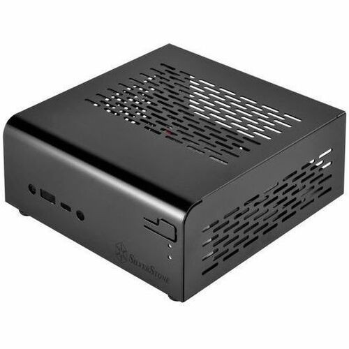SilverStone SST-VT01B (Black) Computer Case - Wall Mountable - Black - SECC - Mini-STX Motherboard Supported - 1 x Internal 2.5" Bay - (Fleet Network)