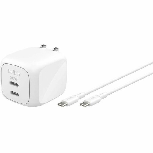 Belkin Dual USB-C GaN Wall Charger 50W - 50 W - 5 A (Fleet Network)