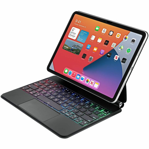 Adesso Portable Keyboard/Cover Case for 10.9" to 11" Apple iPad Pro 11 (2024) Tablet - English (US) Keyboard - Aluminum Body (Fleet Network)