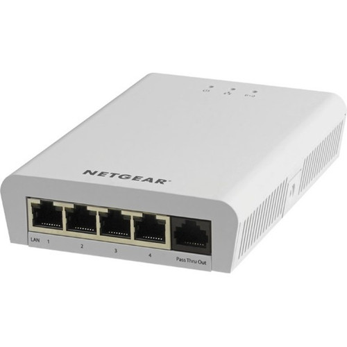 Netgear WN370-10000S ProSafe WN370 Wireless Access Point - 802. 11b/g/n - 300 Mbps - 5-Port Gigabit - PoE PD - Internal Antenna - Wall Mount