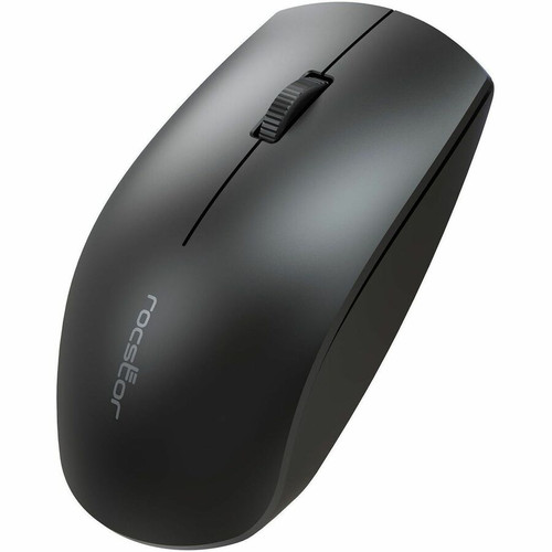 Rocstor Y10P041-B1 Wireless Optical Mouse - Radio Frequency 2.40 GHz - 1200 DPI - Black