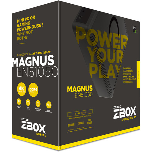 Zotac ZBOX-EN51050-U-W2B MAGNUS EN51050 Mini PC - Intel Core i5-7500T - 8GB RAM - 1TB HDD + 120GB SSD - NVIDIA GeForce GTX 1050 2GB - Windows 10 Home