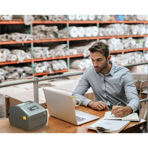Zebra ZD421 Desktop, Manufacturing, Transportation & Logistic, Healthcare, Retail, Government Thermal Transfer Printer - Monochrome - (ZD4A043-301X01EZ)