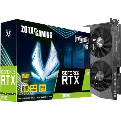 Zotac NVIDIA GeForce RTX 3050 Graphic Card - 8 GB GDDR6 - 7680 x 4320 - 1.81 GHz Boost Clock - 128 bit Bus Width - PCI Express 4.0 x8 (Fleet Network)