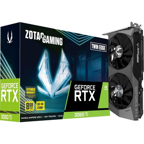 Zotac NVIDIA GeForce RTX 3060 Ti 8 GB GDDR6 High Resolution Graphics Card Optimized For Gaming And Creative Workflows ZT-A30610E-10MLHR