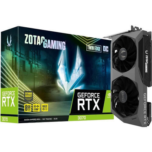 Zotac NVIDIA GeForce RTX 3070 Graphic Card - 8 GB GDDR6 - 7680 x 4320 - 1.76 GHz Boost Clock - 256 bit Bus Width - PCI Express 4.0 x16 (Fleet Network)