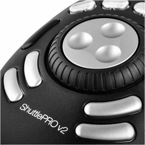 Contour Shuttle Pro V2 Multimedia Controller - Cable - Black - USB Type A - Jog Wheel - 15 Programmable Button(s) (00498-0)