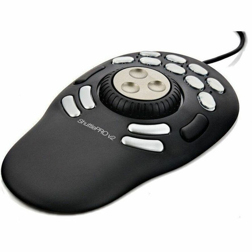 Contour Shuttle Pro V2 Multimedia Controller - Cable - Black - USB Type A - Jog Wheel - 15 Programmable Button(s) (00498-0)