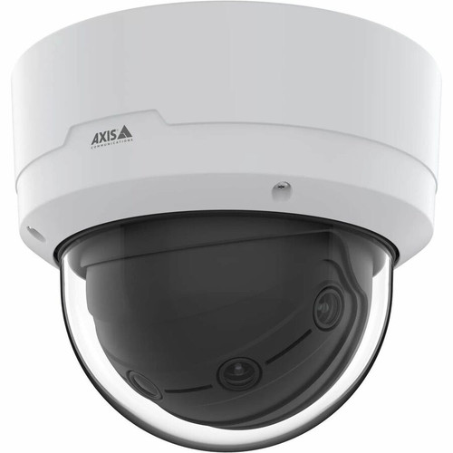 AXIS 02657-001 Q3839-PVE 8. 3MP Outdoor Dome Network Camera - 4-Sensor Panoramic - Infrared - PoE - IP66/IP67 - White