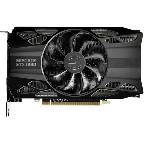 EVGA NVIDIA GeForce GTX 1660 6 GB GDDR5 Dedicated Gaming Graphics Card DisplayPort Express Graphic Boost Clock Width Bit Bus GHz PCI 06G-P4-1160-KR