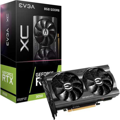 EVGA NVIDIA GeForce RTX 3050 Graphic Card - 8 GB GDDR6 - 7680 x 4320 - 1.85 GHz Boost Clock - 128 bit Bus Width - PCI Express 4.0 - - (Fleet Network)