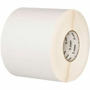 Zebra Z-Ultimate 4000T Multipurpose Label - - DiameterRoll - Permanent Acrylic Adhesive - Thermal Transfer - Glossy - Silver - - Smear (Fleet Network)