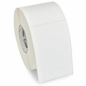 Zebra Z-Essentials 540T Barcode Label - x 4" (101.60 mm) Width x 6" (152.40 mm) Length - Roll - Permanent Acrylic Adhesive - Thermal - (Fleet Network)