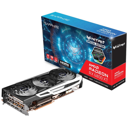 Sapphire AMD Radeon RX 6800 XT Graphic Card - 16 GB GDDR6 - 2.11 GHz Core - 2.36 GHz Boost Clock - 256 bit Bus Width - PCI Express 4.0 (Fleet Network)