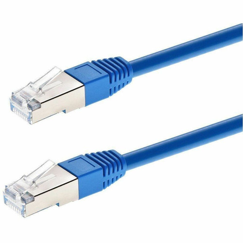 Monoprice Patch STP Category 6a Network Cable - 7 ft (2.13 m) Category 6a Network Cable for Network Device, Server - First End: 1 x - (Fleet Network)