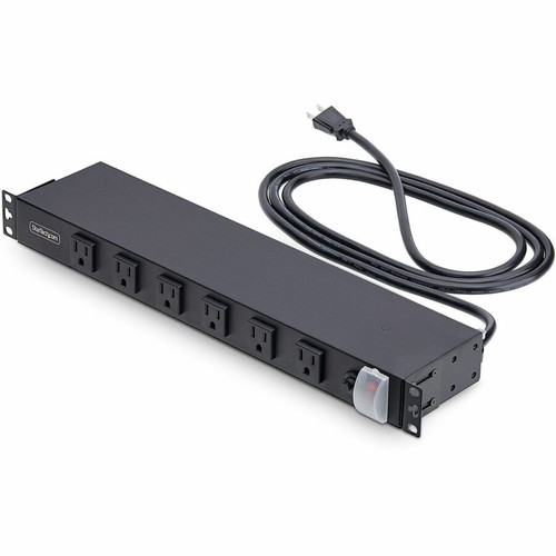 StarTech.com 12-Outlet Rackmount PDU, 1U Server Power Strip, Wide-Spaced Right-Angle Ports, Mounted Power Distribution Unit for 19in - (Fleet Network)
