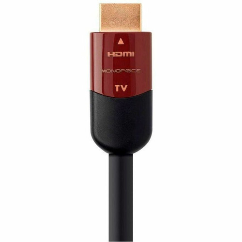 Monoprice HDMI Data Transfer Cable - 35 ft (10.67 m) HDMI Data Transfer Cable - First End: 1 x HDMI Digital Audio/Video - 18 Gbit/s - (12736)