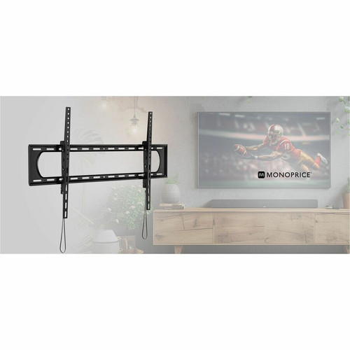 Monoprice Wall Mount for TV, Display - Black - 60" to 120" Screen Support - 264 lb (119748.39 g) Load Capacity - 900 x 600, 50 x 50 - (12994)