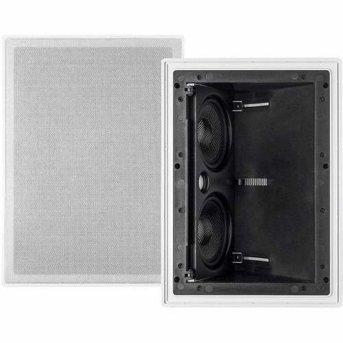 Monoprice Alpha 13687 2-way Ceiling Mountable, In-wall 2.1 Speaker - 50 W RMS - 100 W (PMPO) - 5.25" (133.35 mm) Carbon Fiber Woofer, (Fleet Network)